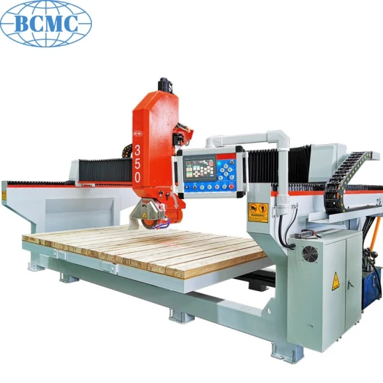 Bcmc Bcsq-350c/F Serie 4-Achsen-interpolierte Brückensägemaschine für die Bearbeitung von Granitspülen