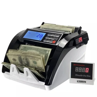 Geldzähler-Maschinenerkennung USD-Euro-Geldscheinzähler UV/Mg/IR-Banknotendetektor