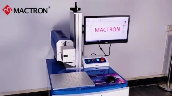 Raycus Source CNC-Laserbeschriftungsmaschine für zweifarbige Bleche